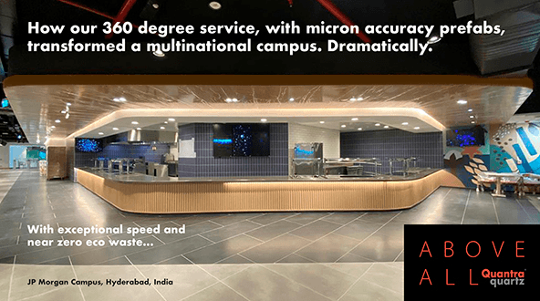 JP Morgan Campus goes 360 degrees… with Quantra Quartz speed and precision!